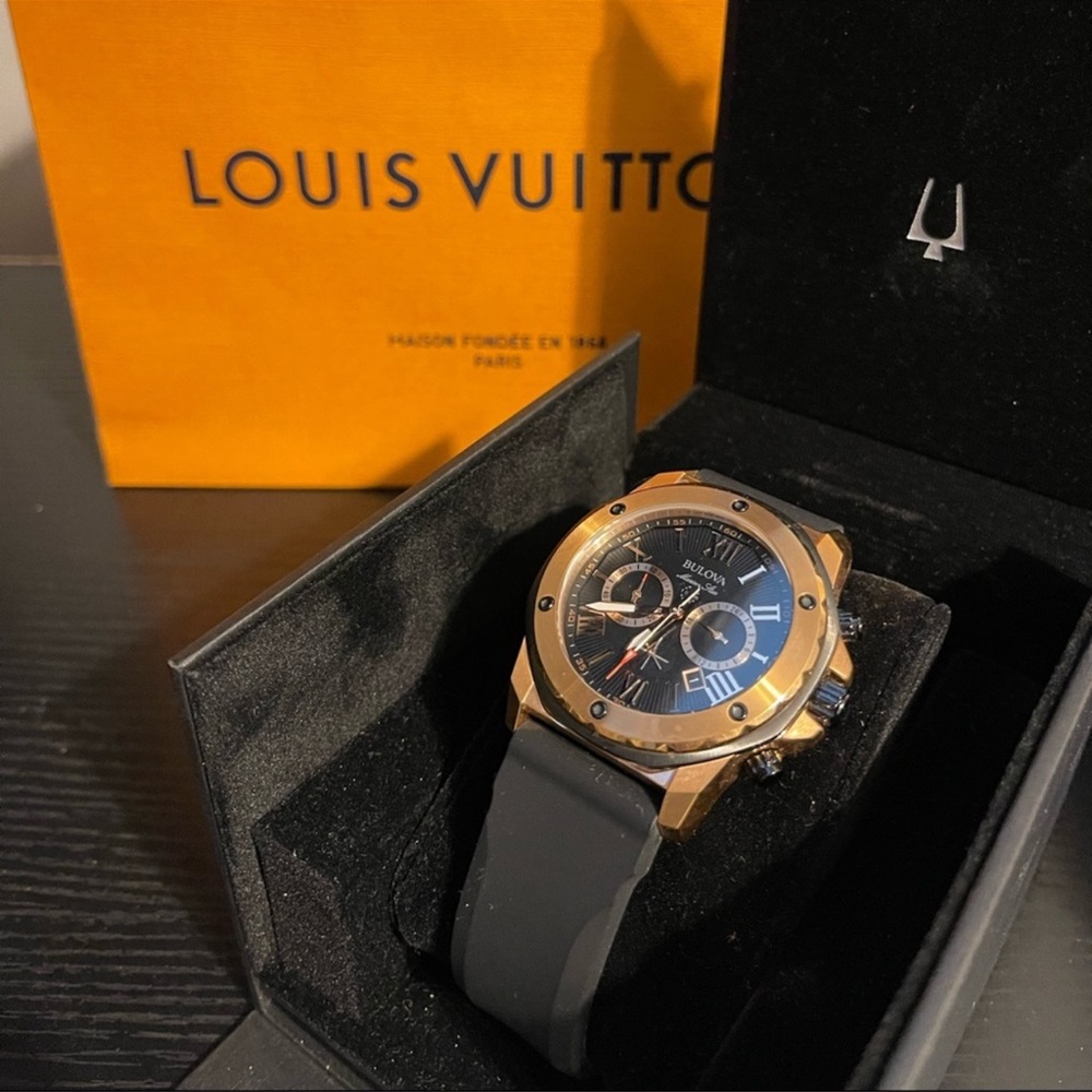 Bulova watch rose gold